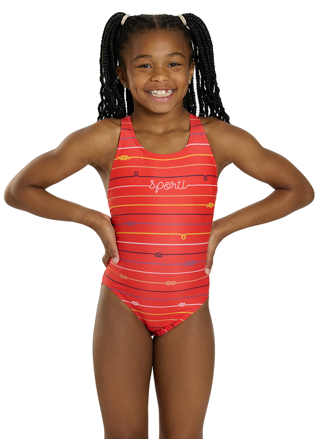 Sporti Sailor's Knot Wide Strap One Piece Swimsuit (22-44) - Image 8