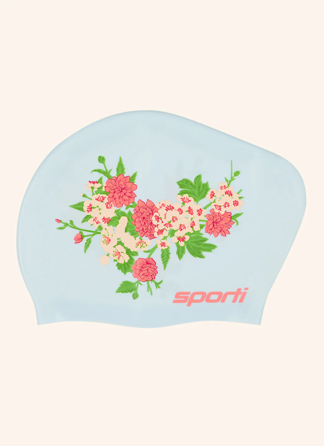 Sporti Secret Garden Long Hair Bun Silicone Swim Cap - Image 3