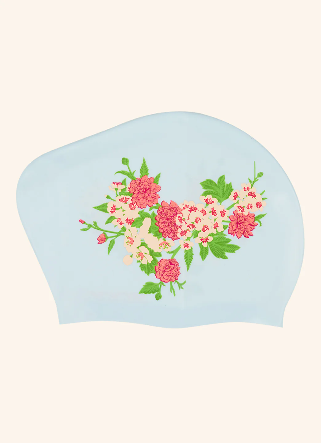 Sporti Secret Garden Long Hair Bun Silicone Swim Cap - Image 4