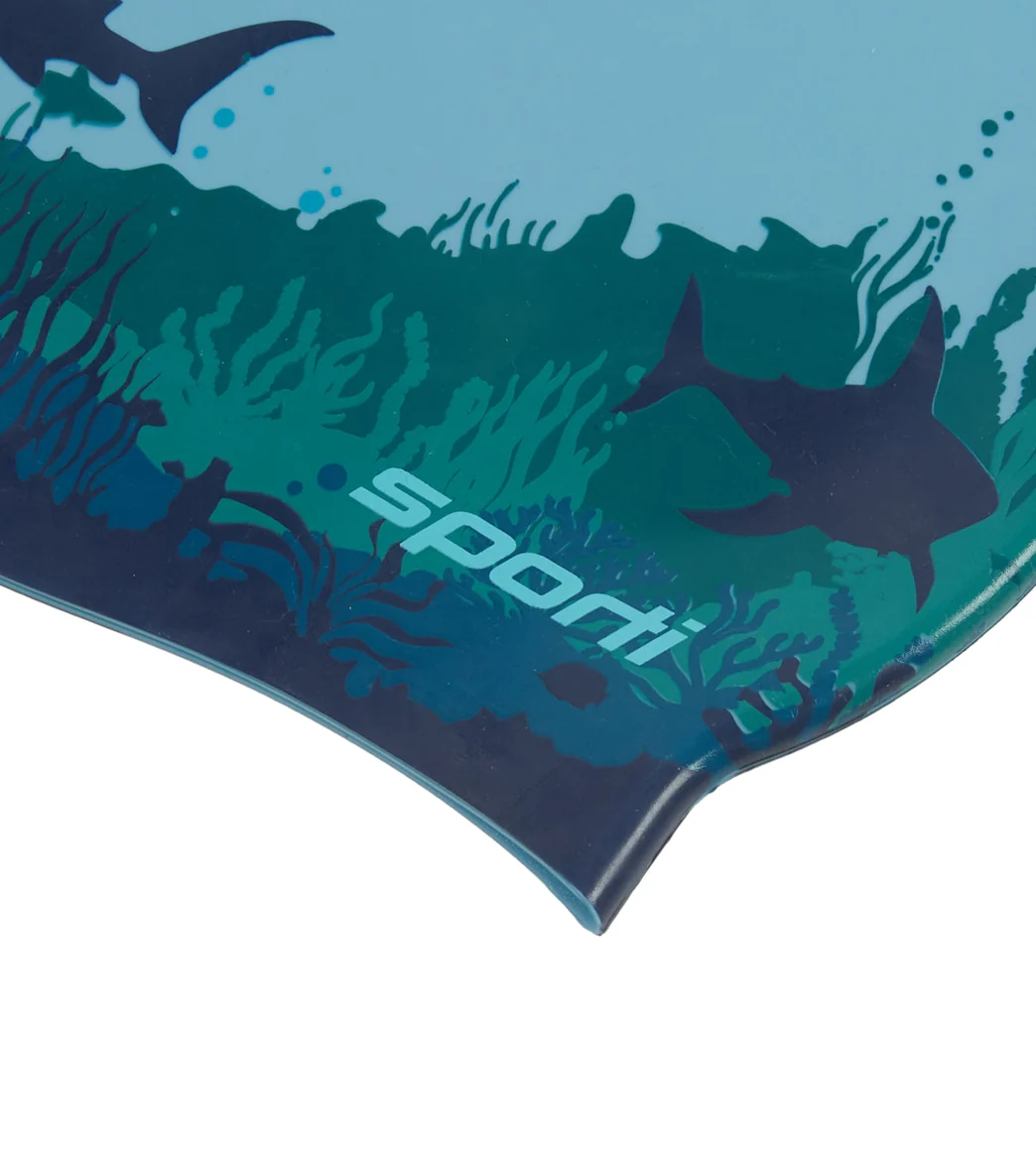 Sporti Sharkies Silicone Swim Cap - Image 8