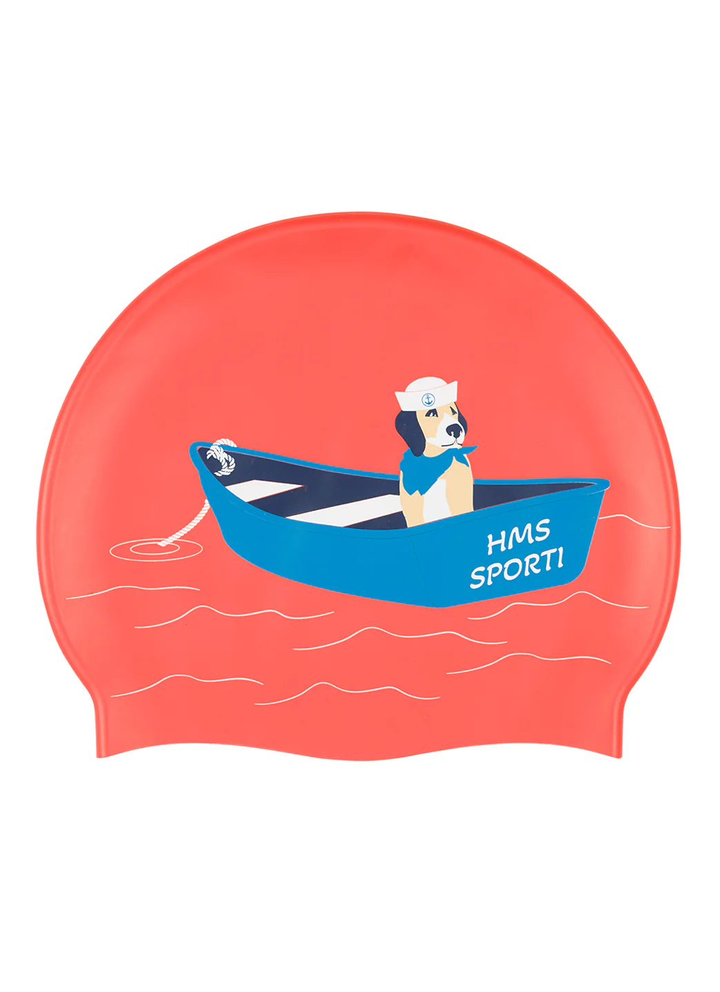 Sporti Skipper Silicone Swim Cap - Image 4