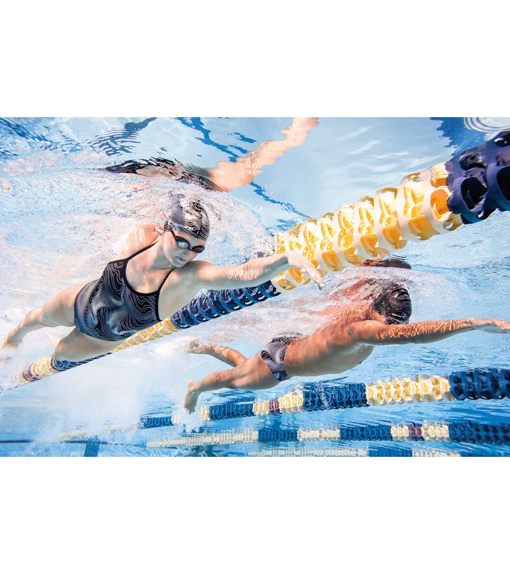 Sporti Sonar Waves Silicone Swim Cap - Image 10