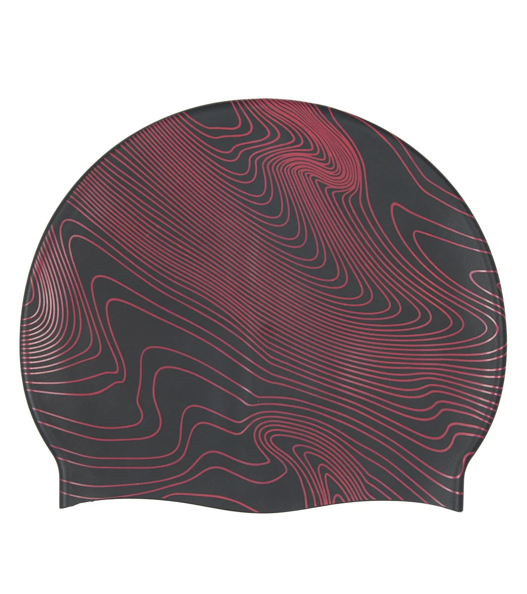 Sporti Sonar Waves Silicone Swim Cap - Image 14