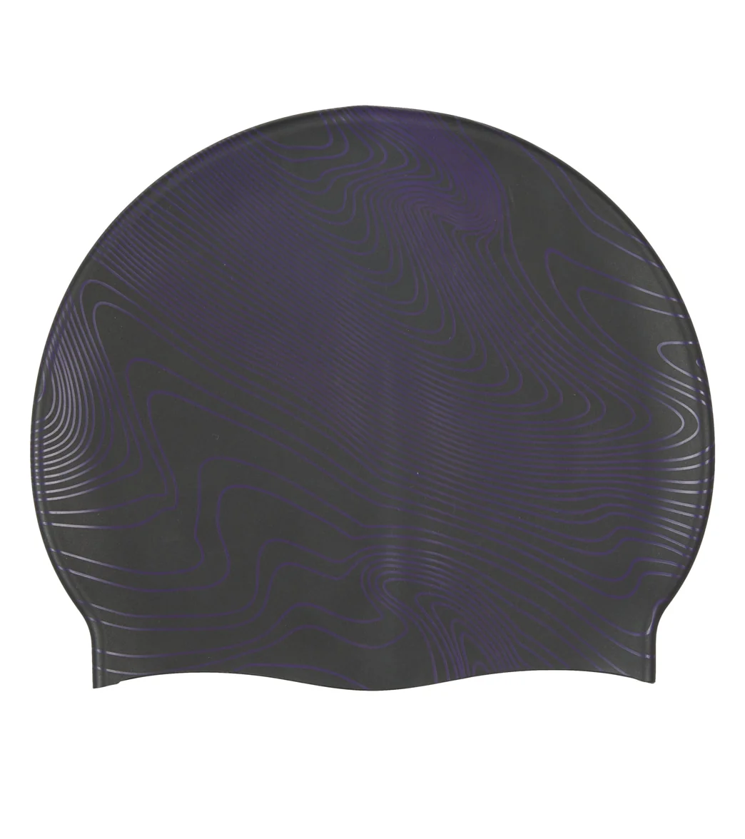 Sporti Sonar Waves Silicone Swim Cap - Image 19