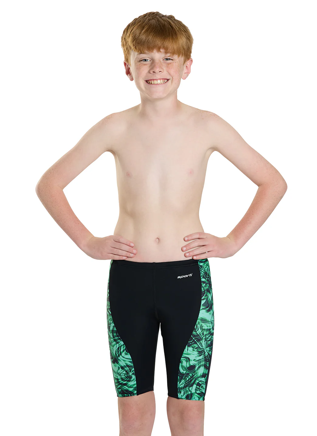 Sporti Sonic Bloom Splice Jammer Swimsuit (22-40) - Image 33