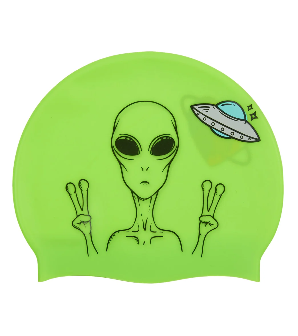 Sporti Spaced Out Silicone Swim Cap - Image 2