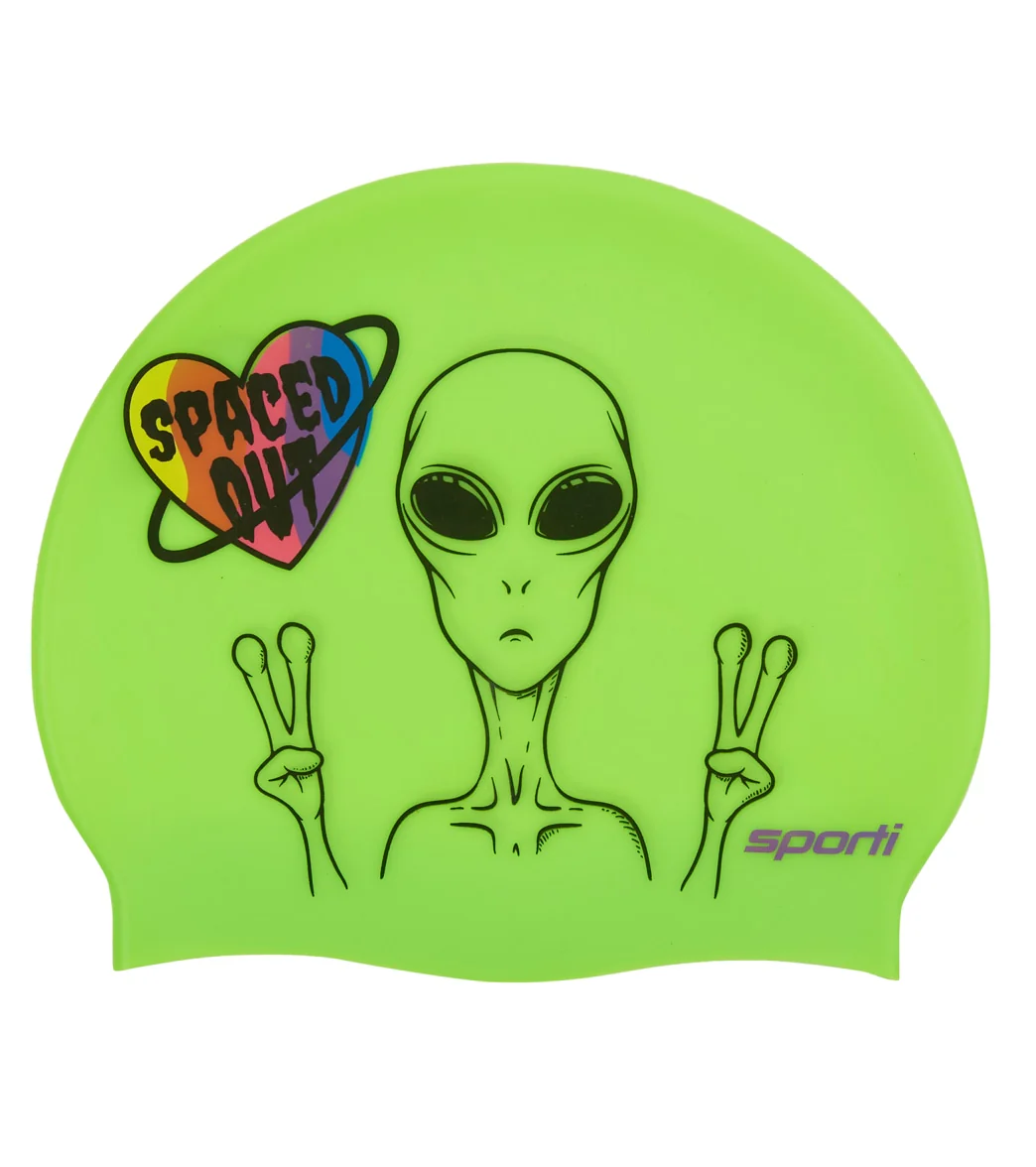 Sporti Spaced Out Silicone Swim Cap - Image 6