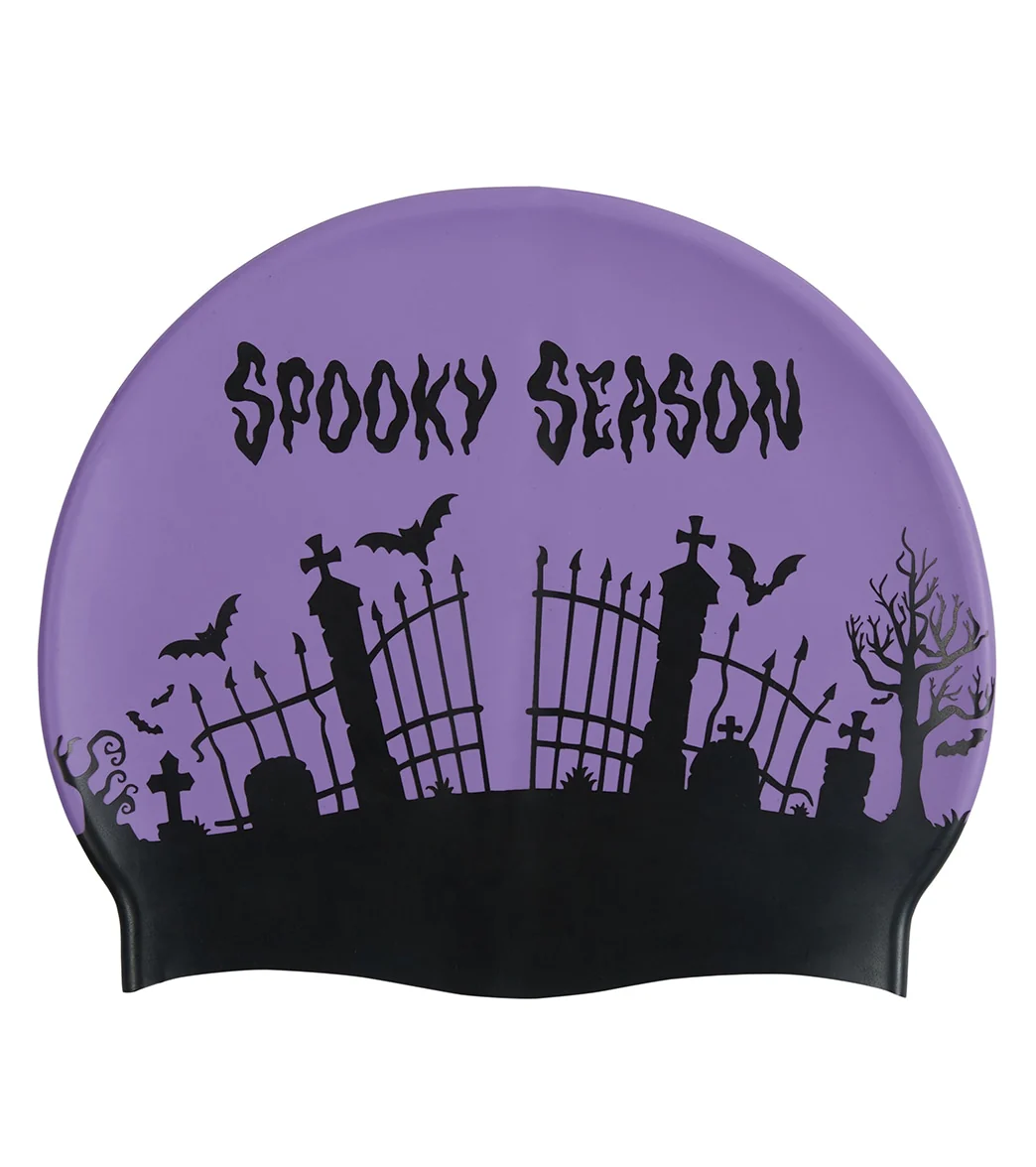Sporti Spooky Season Silicone Swim Cap - Image 4