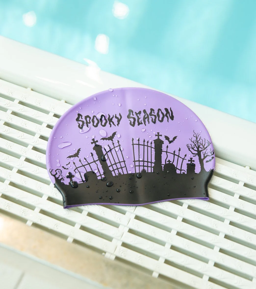 Sporti Spooky Season Silicone Swim Cap - Image 7