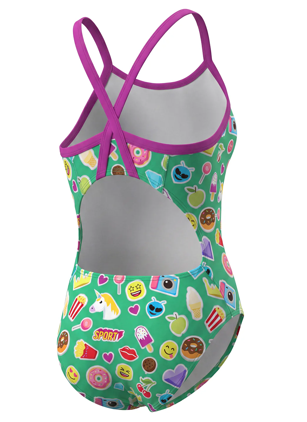 Sporti Sticker Squad Thin Strap One Piece Swimsuit (22-44) - Image 9