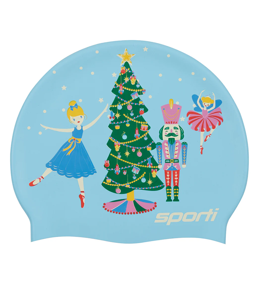Sporti Sugar Plum Silicone Swim Cap Jr. - Image 2