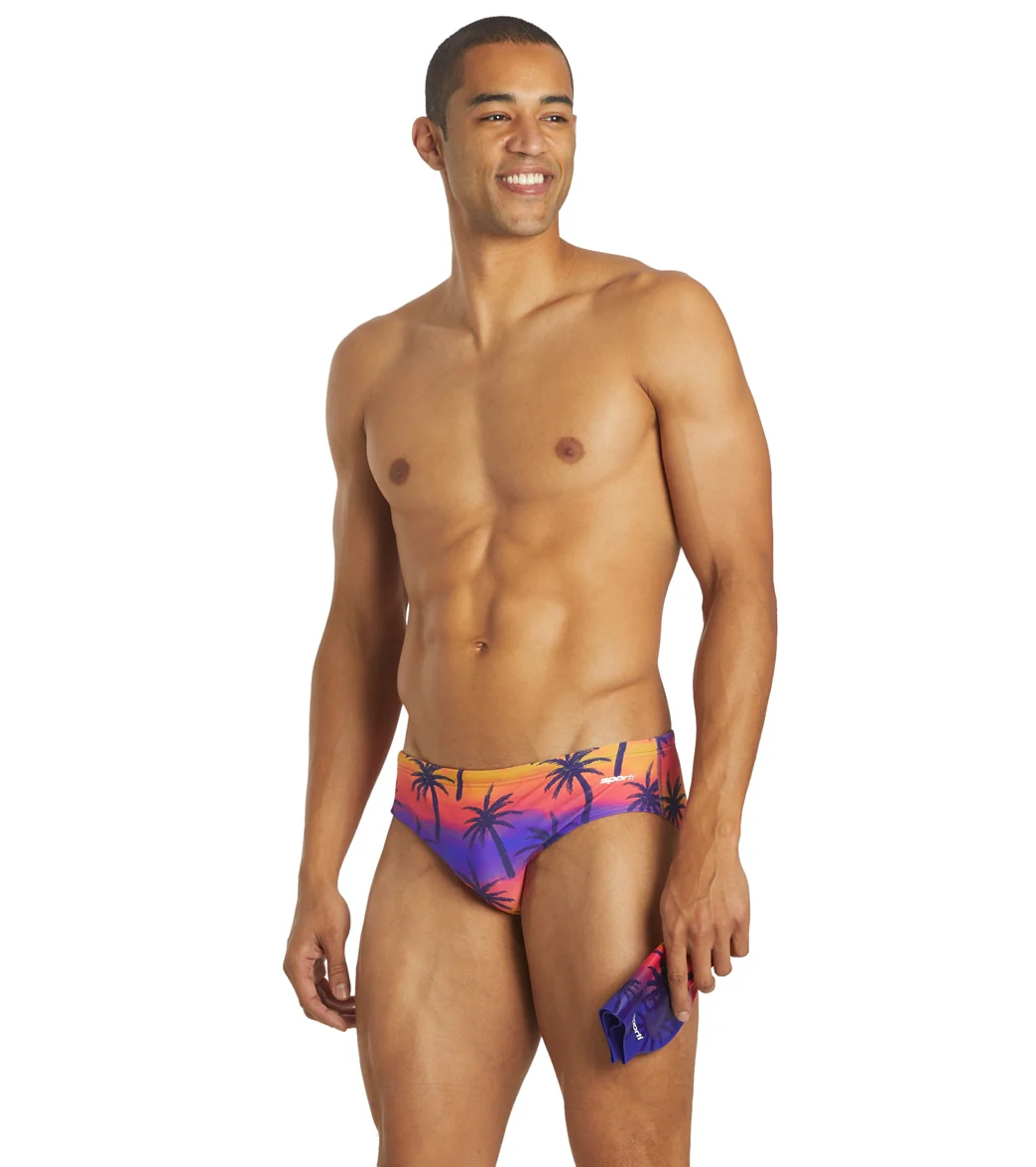 Sporti Sunset Palm Brief Swimsuit - Image 2