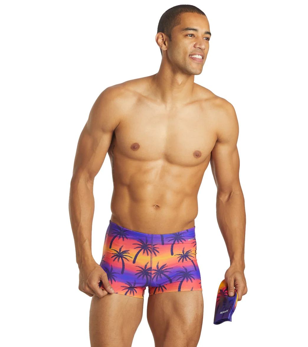 Sporti Sunset Palm Square Leg Swimsuit - Image 11