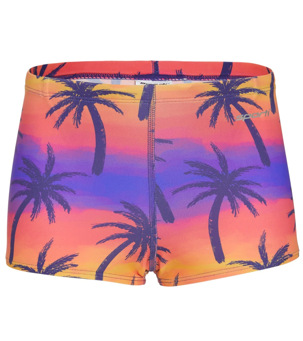 Sporti Sunset Palm Square Leg Swimsuit Youth (22-28) - Image 6