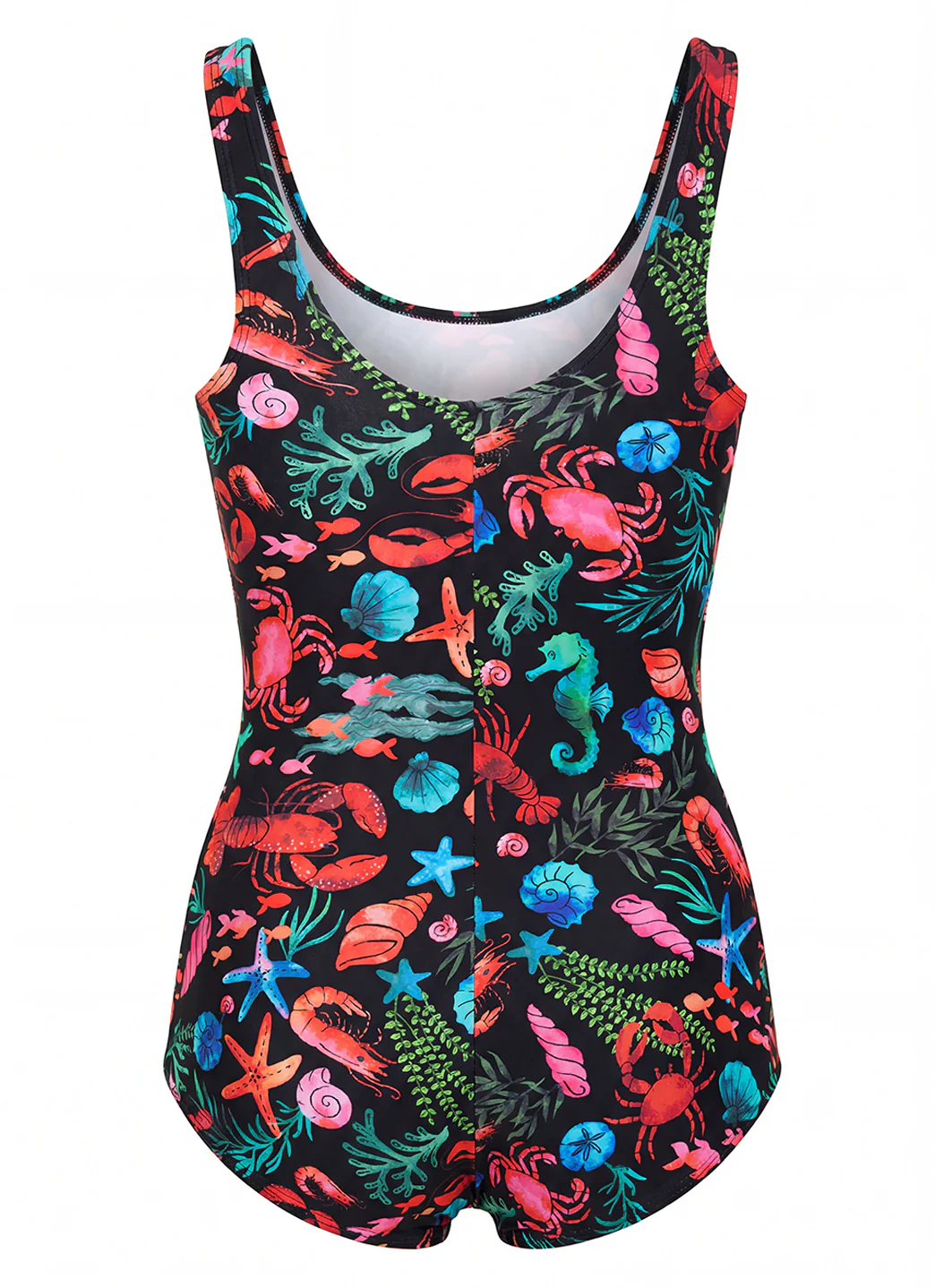 Sporti Tide Pool Conservative Printed Girl Leg One Piece Swimsuit - Image 4