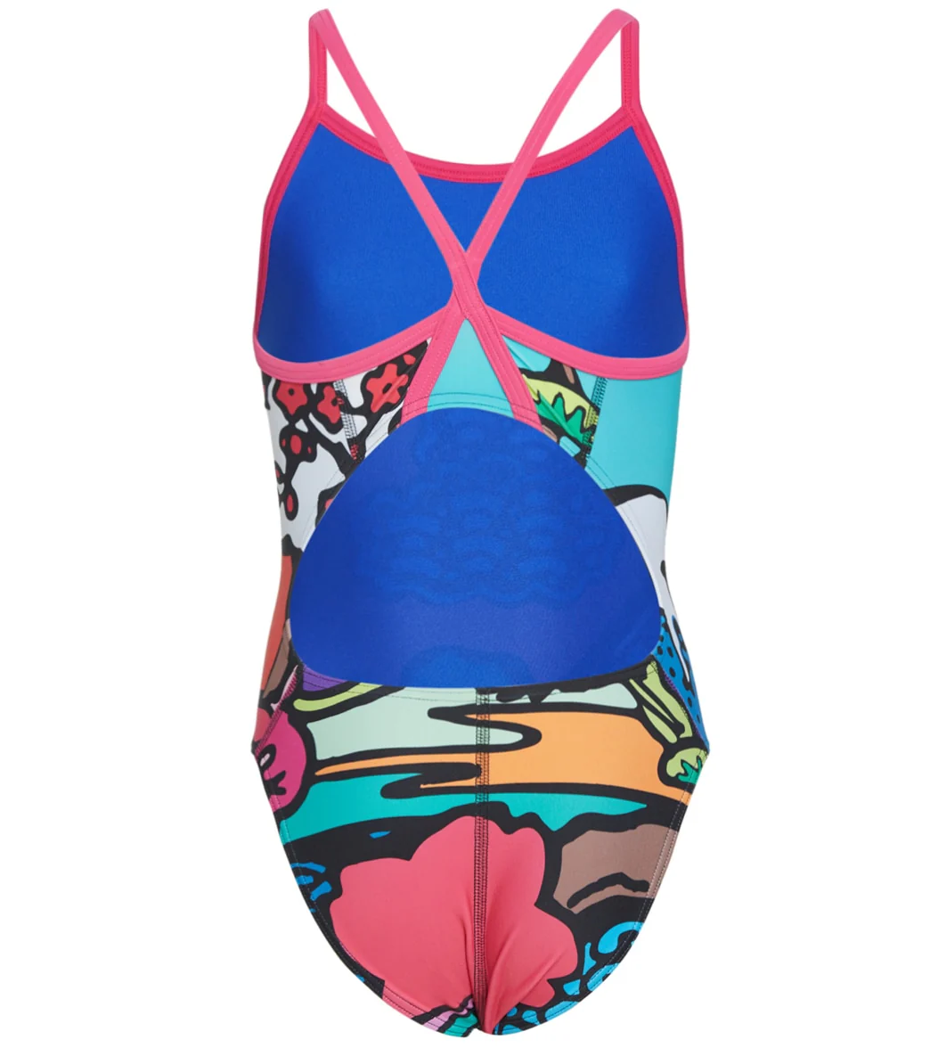 Sporti Tokyo Pop Thin Strap One Piece Swimsuit Youth (22-28) - Image 2