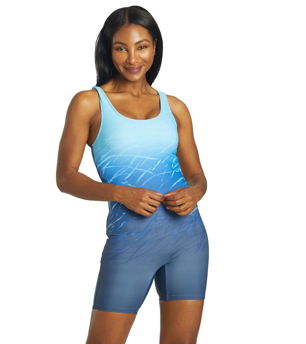 Sporti Unitard Printed Ombre One Piece Swimsuit - Image 15