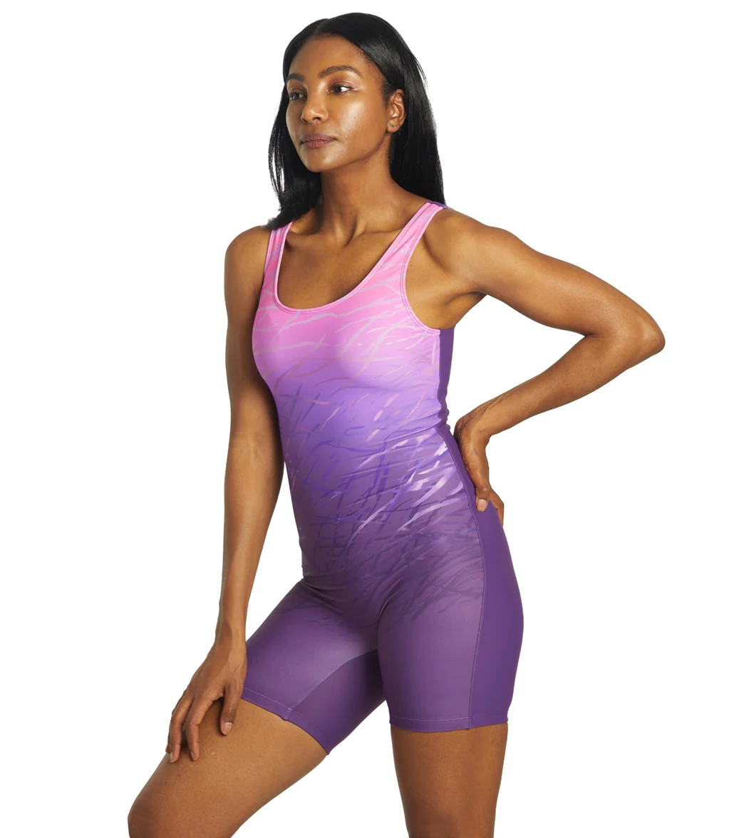 Sporti Unitard Printed Ombre One Piece Swimsuit - Image 6