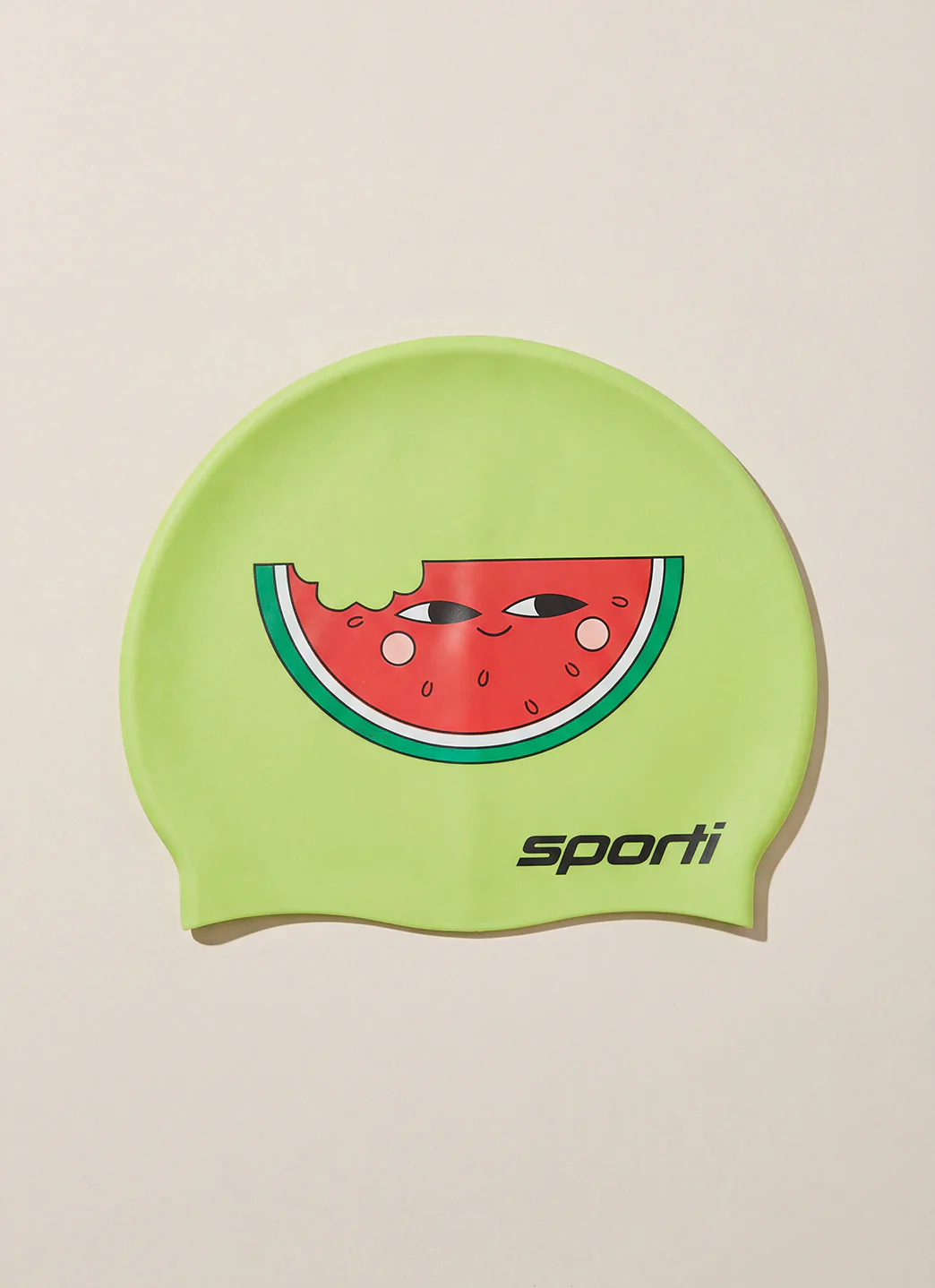Sporti Watermelon Smile Silicone Swim Cap - Image 2