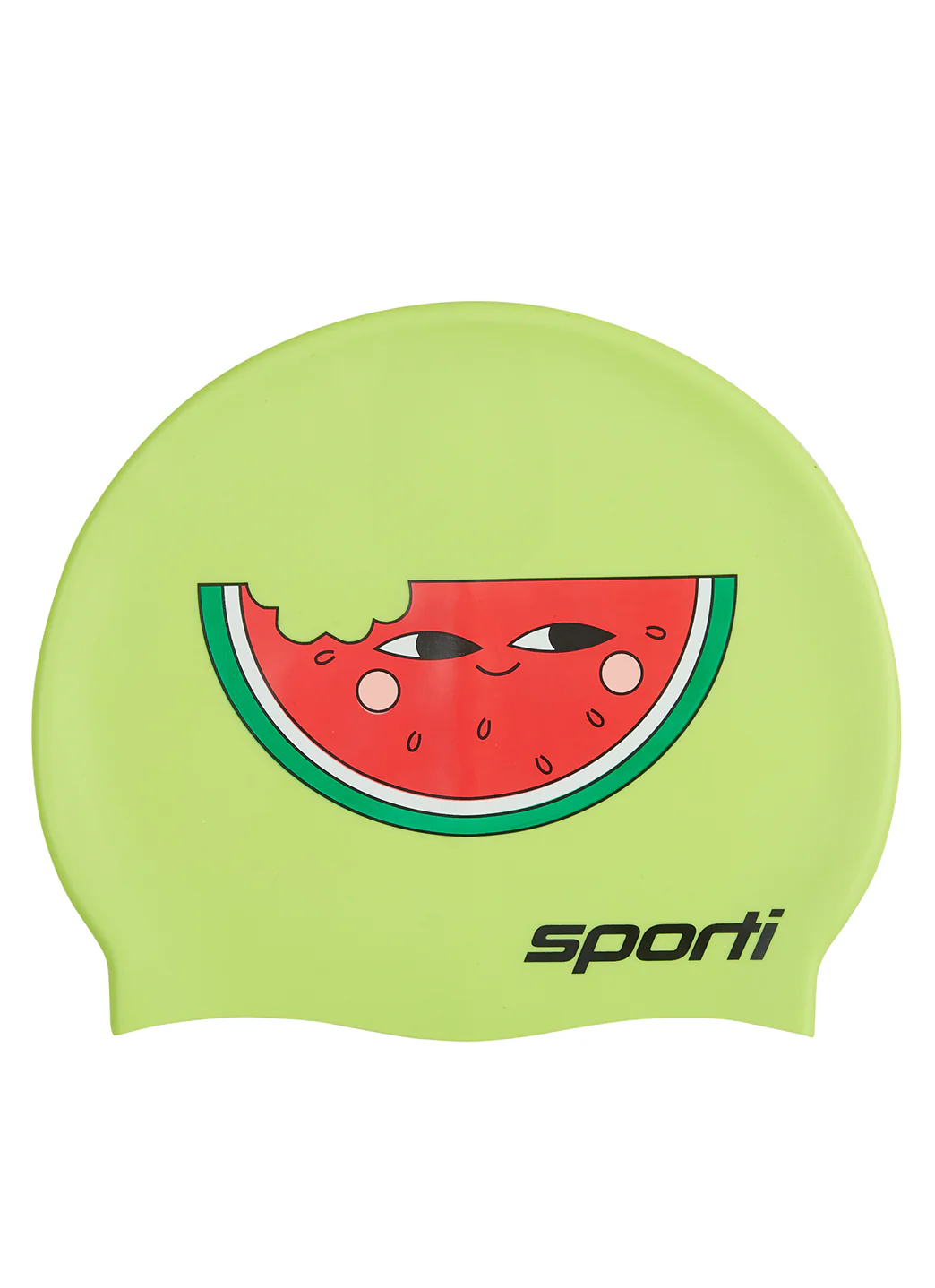 Sporti Watermelon Smile Silicone Swim Cap - Image 6