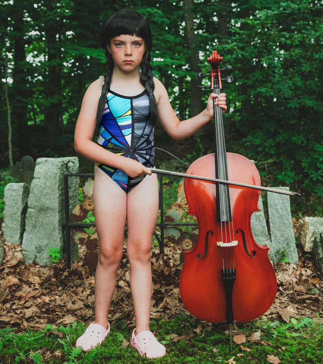 Sporti Wednesday's Web Thin Strap One Piece Swimsuit Youth (22-28) - Image 11