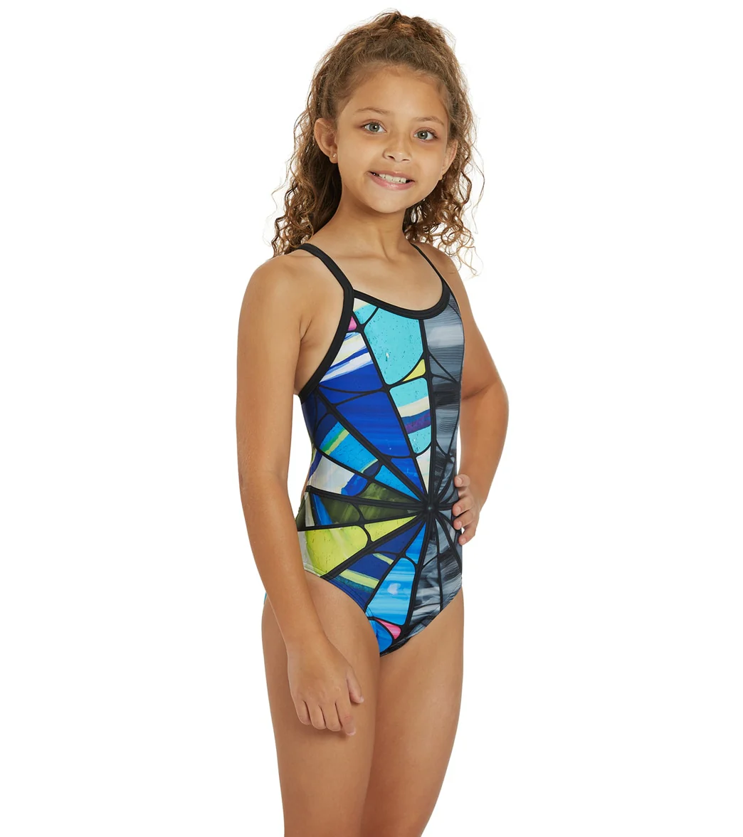 Sporti Wednesday's Web Thin Strap One Piece Swimsuit Youth (22-28) - Image 8