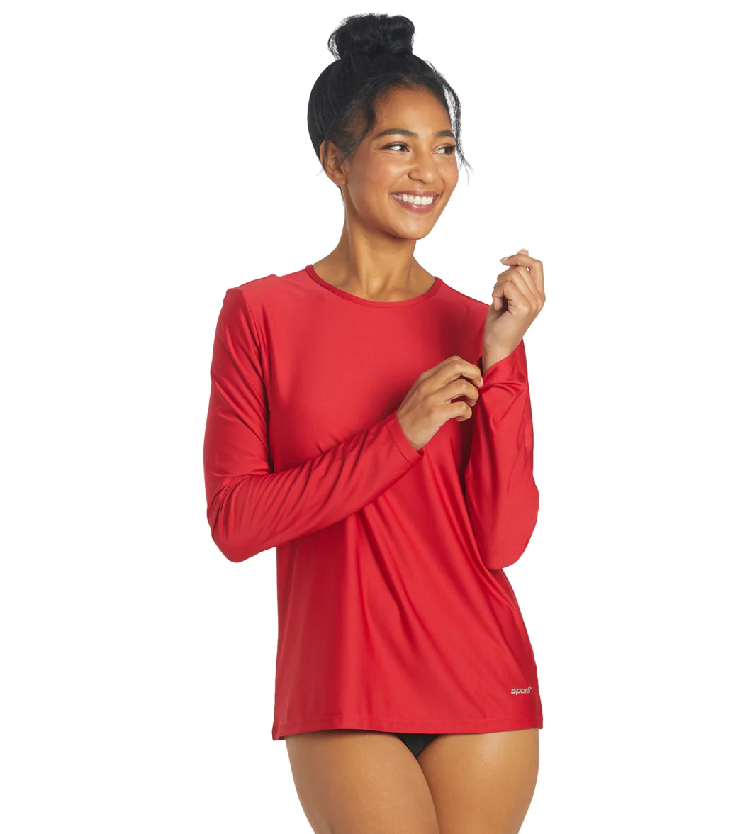 Sporti Women's L/S UPF 50+ Comfort Fit Rash Guard - Image 8