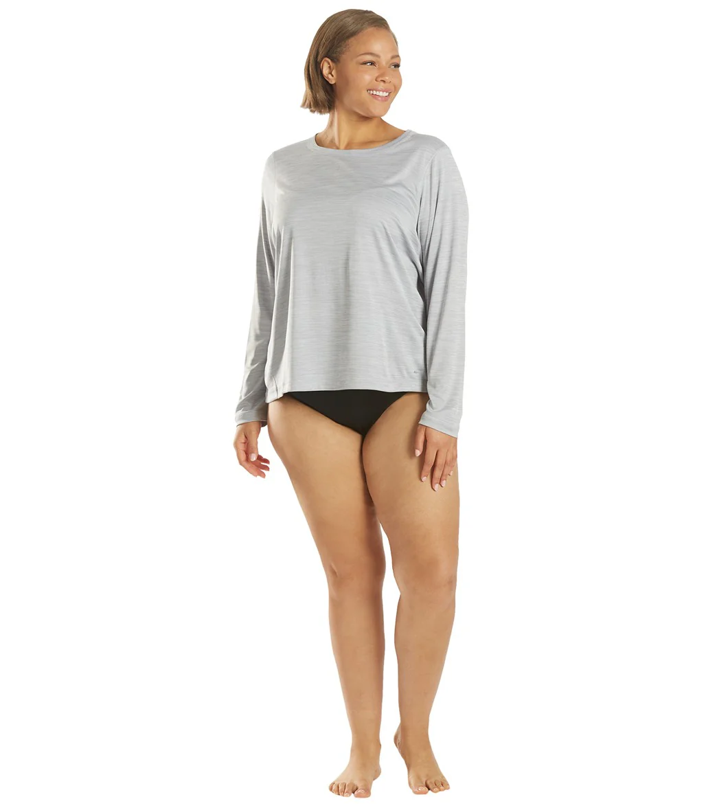 Sporti Women's Plus Size L/S Hybrid UPF 50+ Sun Shirt - Image 6