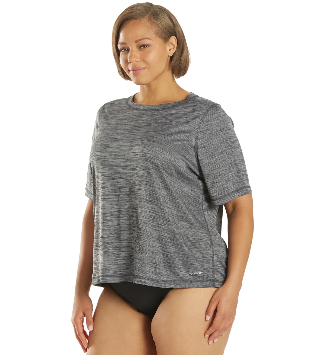 Sporti Women's Plus Size S/S Hybrid UPF 50+ Sun Shirt - Image 7