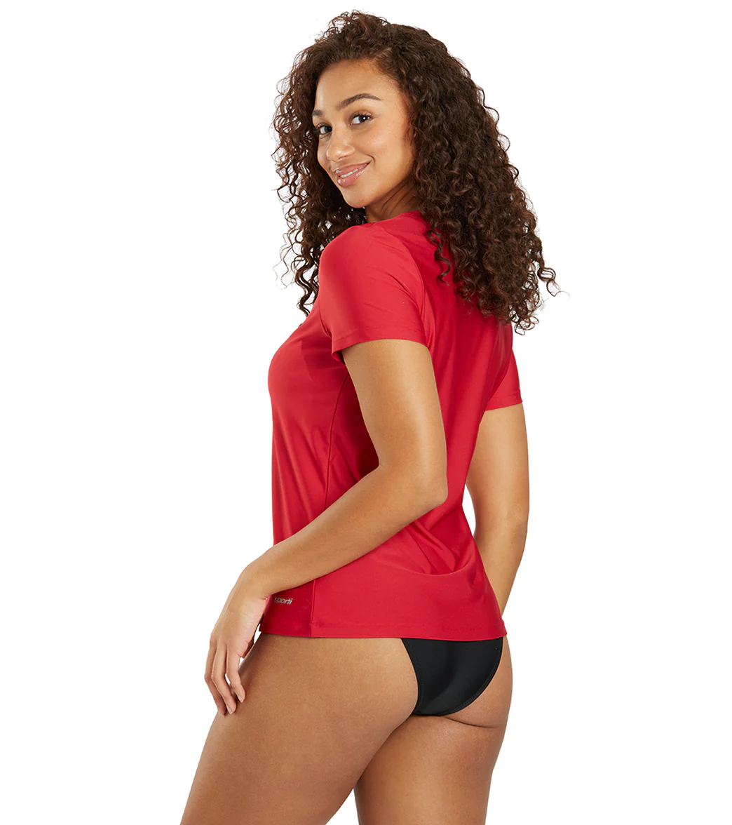 Sporti Women's S/S UPF 50+ Comfort Fit Rash Guard - Image 29