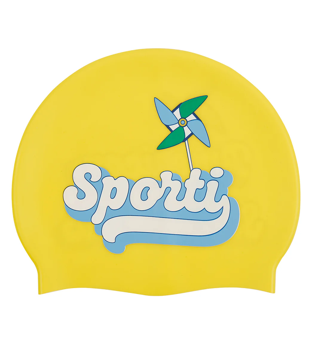 Sporti x Alex & Gretchen Walsh American Sweetheart Silicone Swim Cap - Image 3
