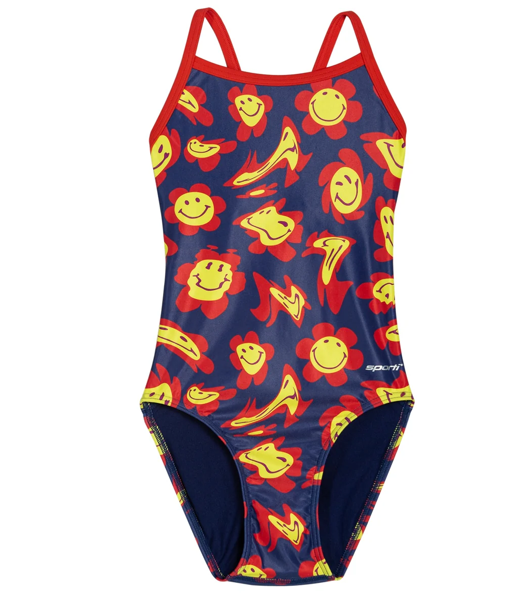 Sporti x Alex & Gretchen Walsh Groovy Thin Strap One Piece Swimsuit Youth (22-28) - Image 5