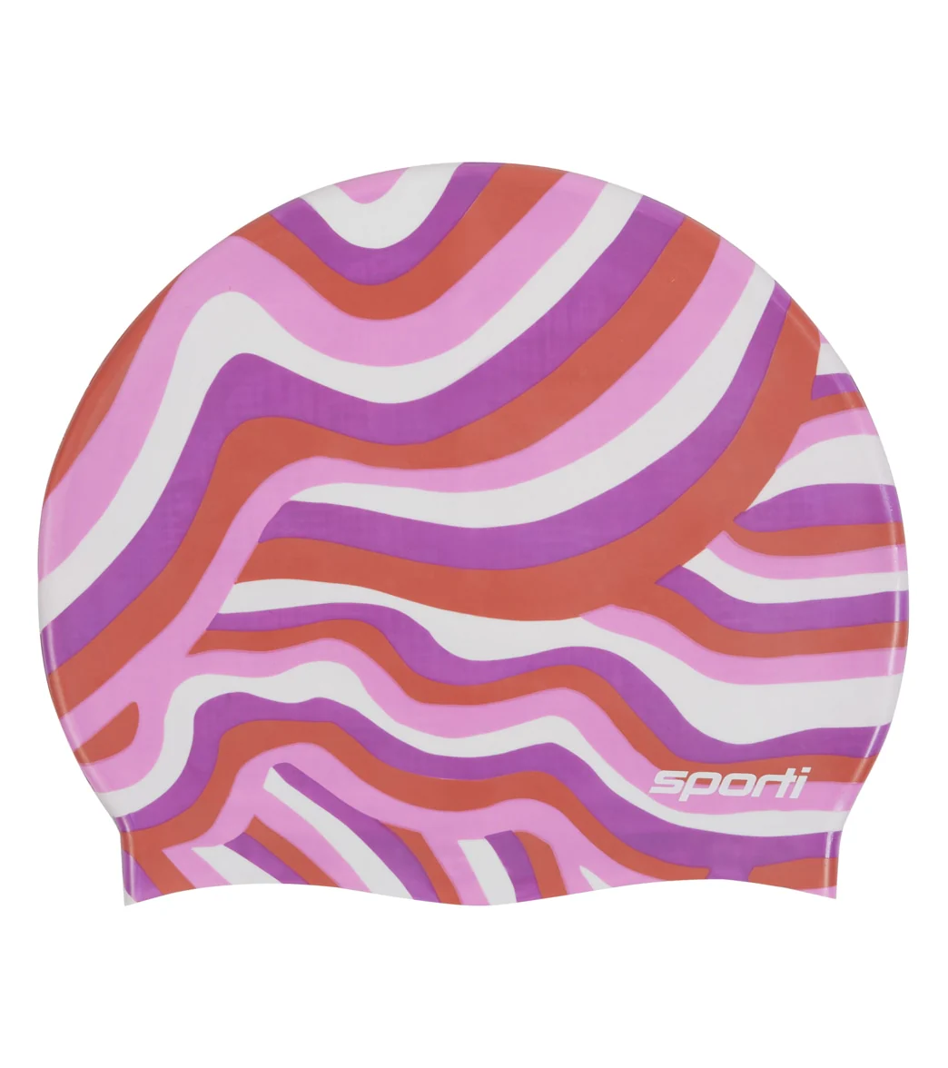 Sporti x Alex & Gretchen Walsh Whimsy Silicone Swim Cap - Image 2