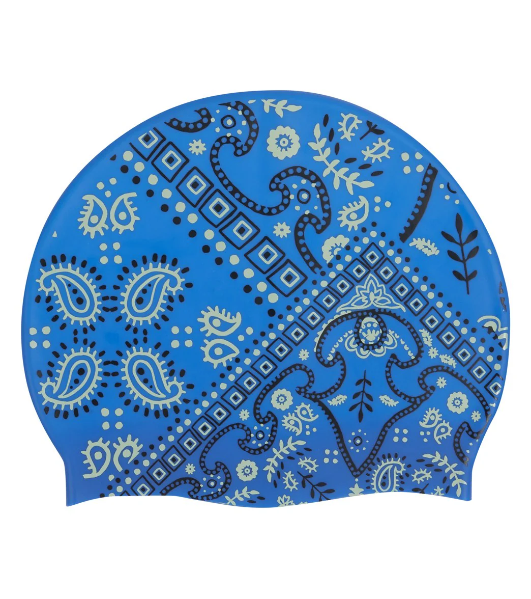 Sporti x Alex Walsh Boho Bandana Silicone Swim Cap - Image 3