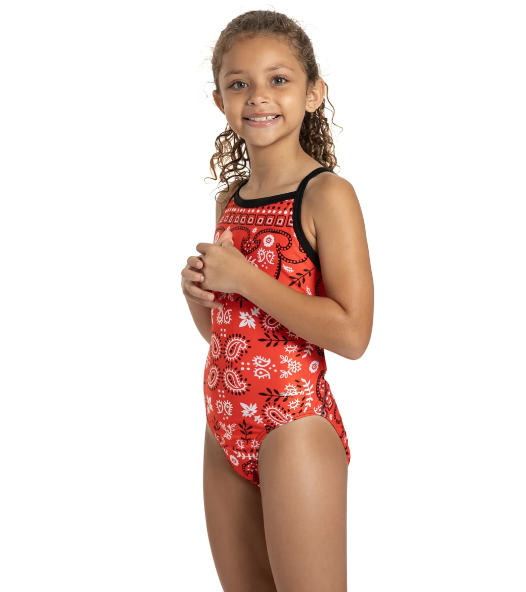 Sporti x Alex Walsh Boho Bandana Thin Strap One Piece Swimsuit Youth (22-28) - Image 4