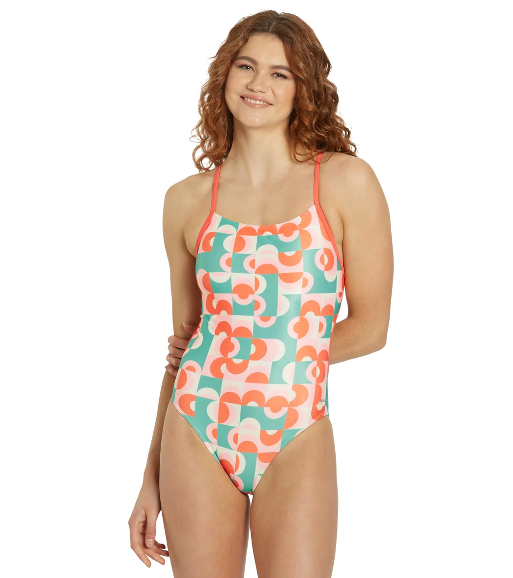 Sporti x Alex Walsh Geo Glam Lizzie Cross Back One Piece Swimsuit - Image 12