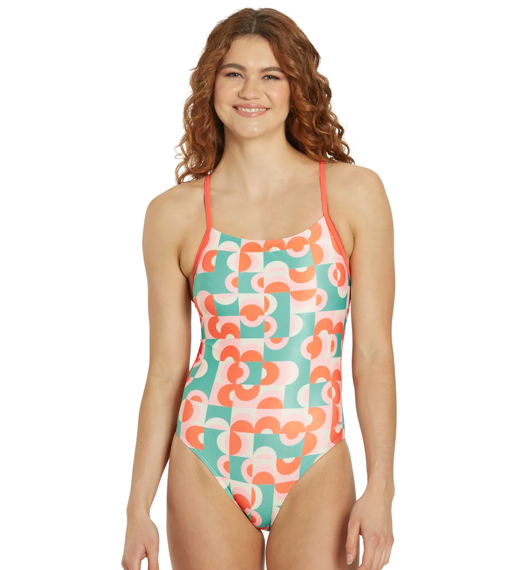 Sporti x Alex Walsh Geo Glam Lizzie Cross Back One Piece Swimsuit - Image 6