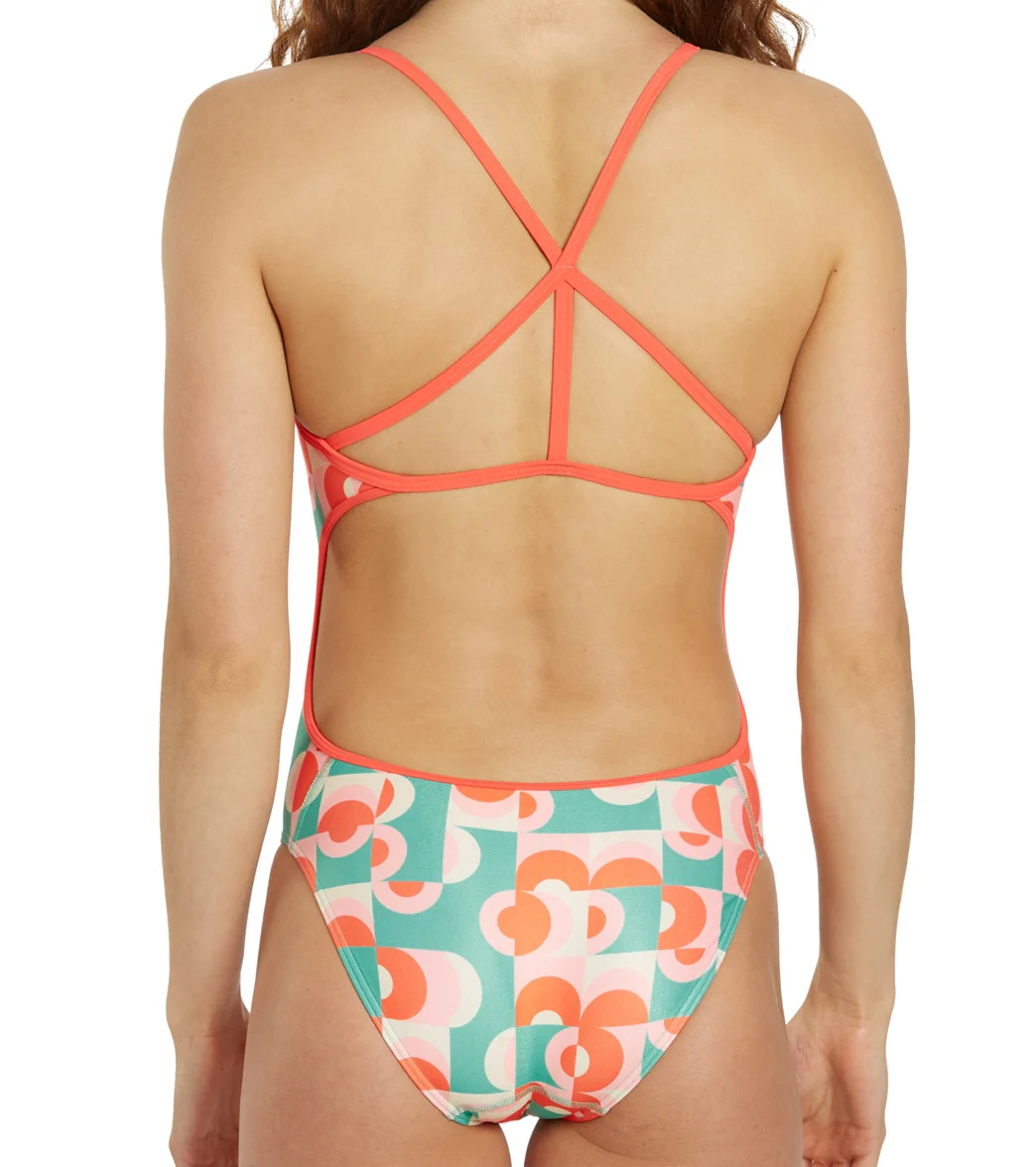 Sporti x Alex Walsh Geo Glam Lizzie Cross Back One Piece Swimsuit - Image 9