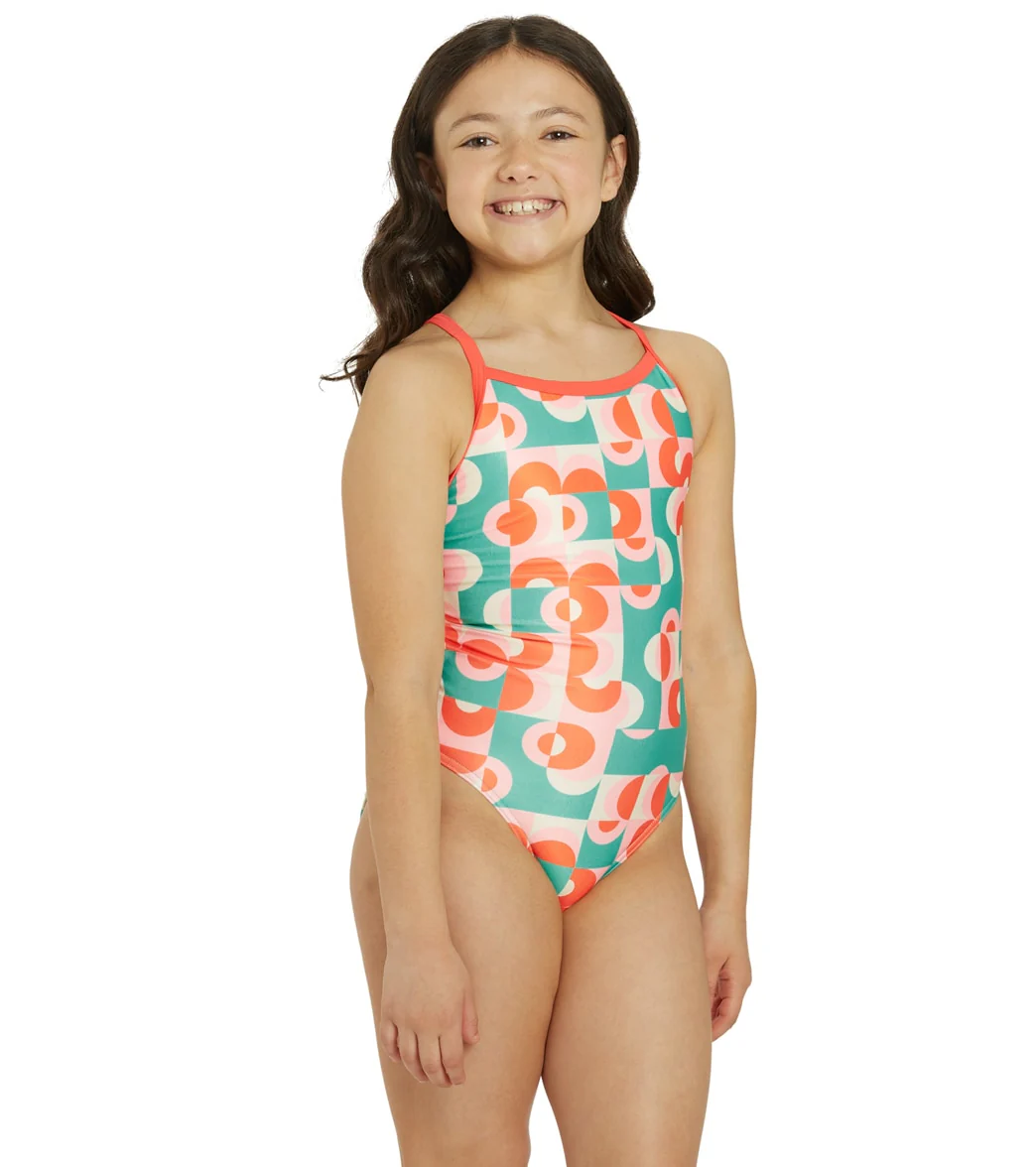 Sporti x Alex Walsh Geo Glam Thin Strap One Piece Swimsuit Youth (22-28) - Image 7