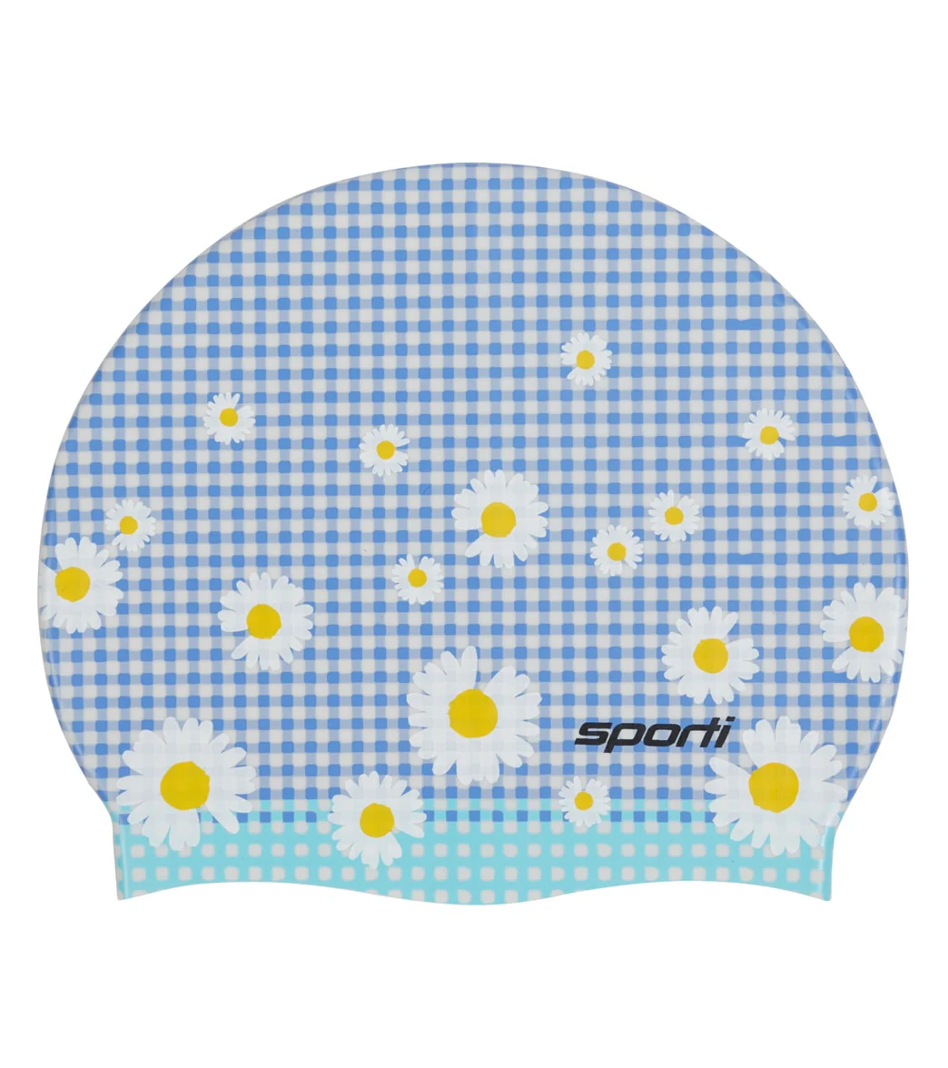 Sporti x Alex Walsh Picnic Daisy Silicone Swim Cap - Image 2