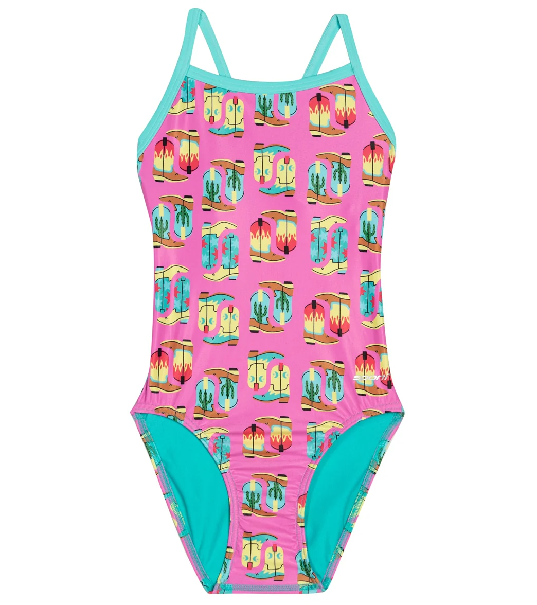 Sporti x Alex Walsh Space Cowboy Thin Strap One Piece Swimsuit Youth (22-28) - Image 5