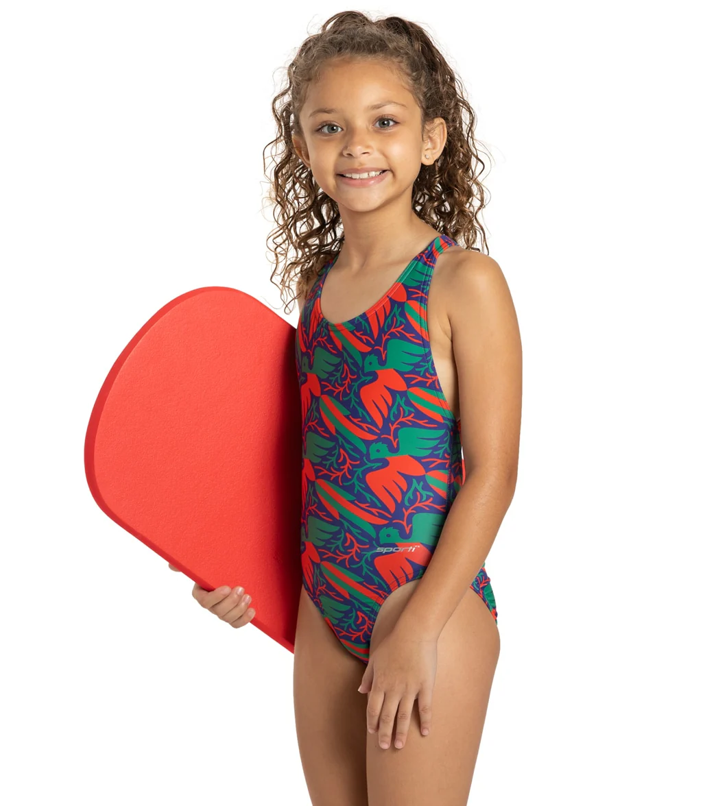 Sporti x Damian Orellana Limited Edition Chichi Wide Strap Cross Back One Piece Swimsuit Youth (22-28) - Image 2