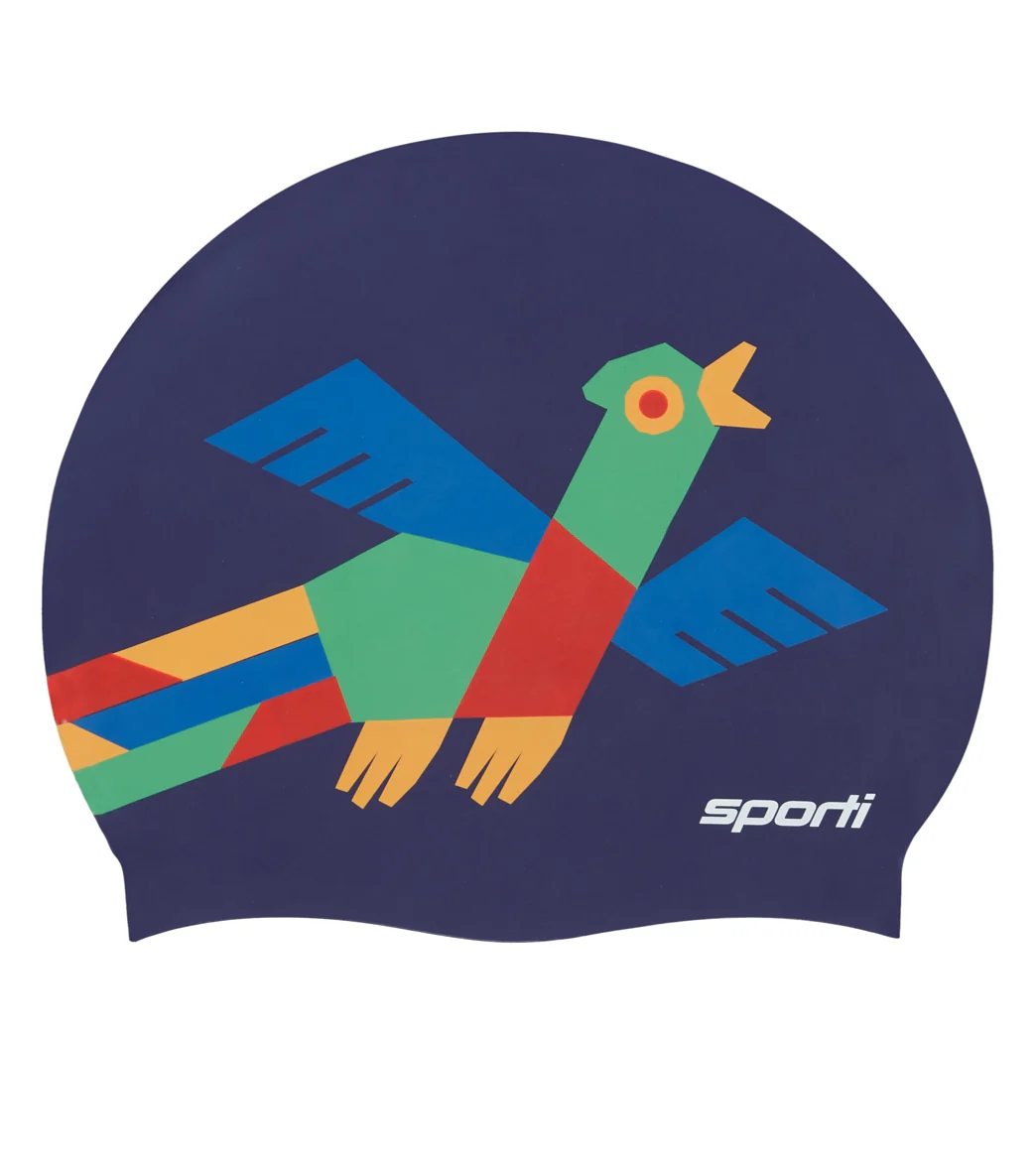 Sporti x Damian Orellana Limited Edition Laguna Silicone Swim Cap - Image 3