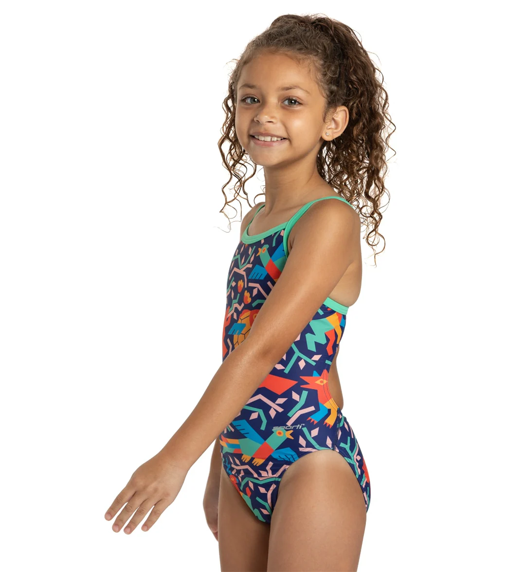 Sporti x Damian Orellana Limited Edition Laguna Thin Strap One Piece Swimsuit Youth (22-28) - Image 2