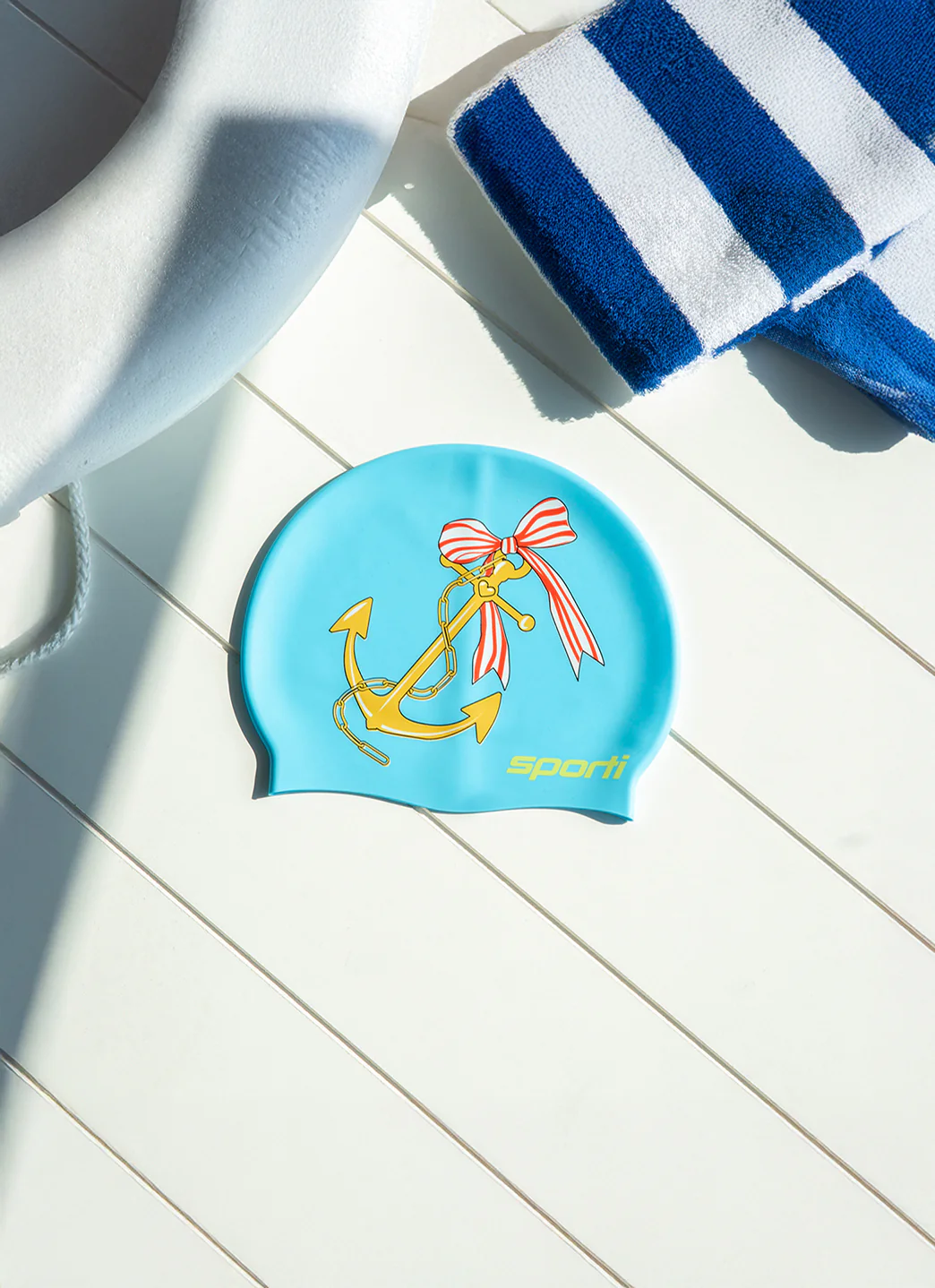 Sporti x Emma Weyant Anchor Silicone Swim Cap - Image 2