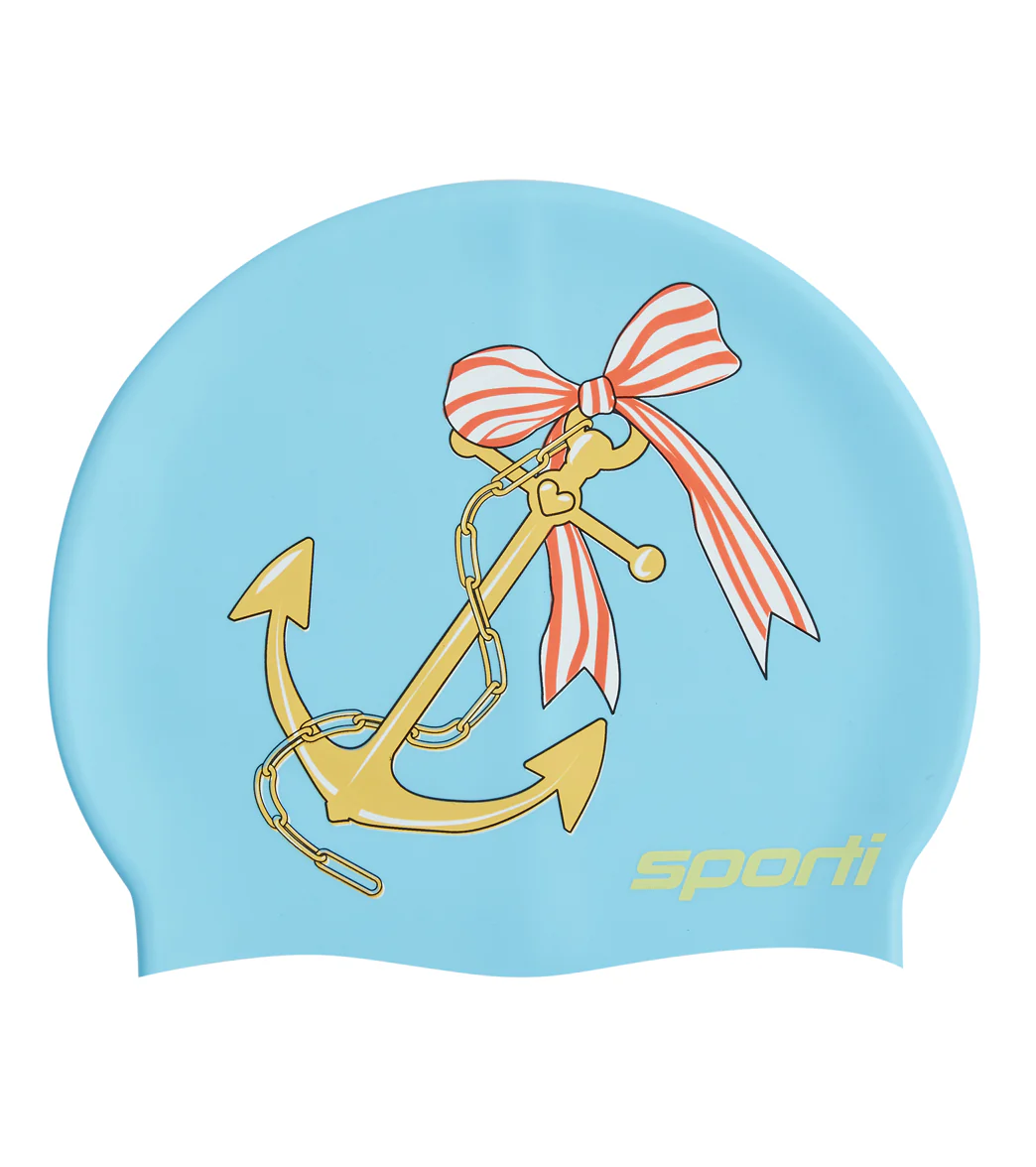 Sporti x Emma Weyant Anchor Silicone Swim Cap - Image 5