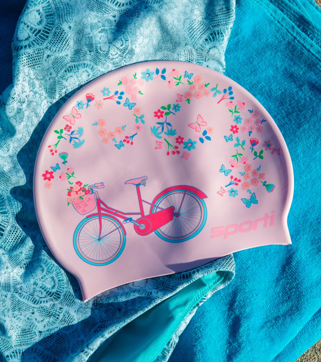 Sporti x Emma Weyant Catalina Island Silicone Swim Cap - Image 7