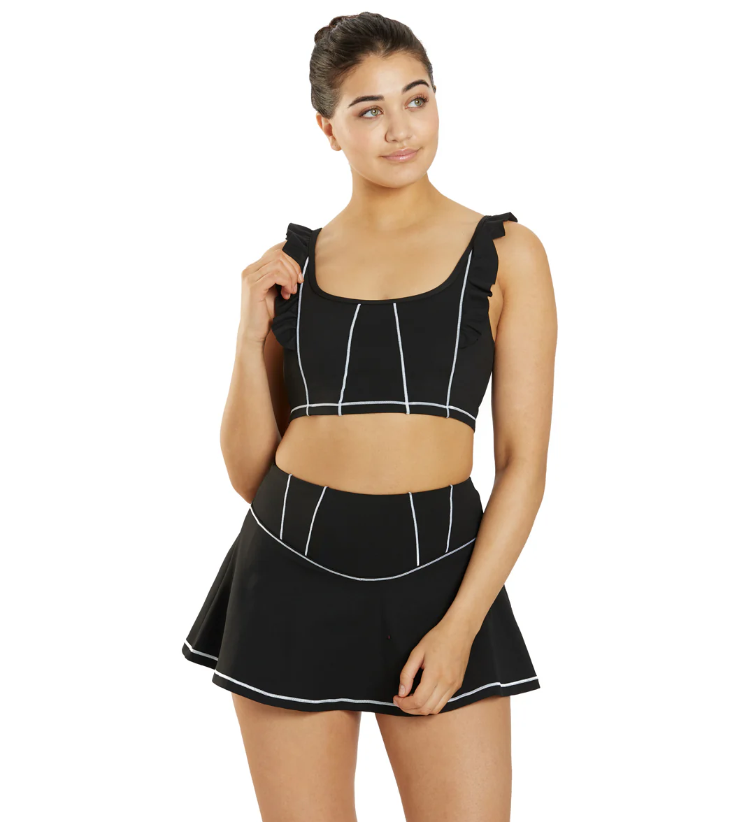 Sporti x Emma Weyant Caviar Ava Cropped Corset Tank - Image 9