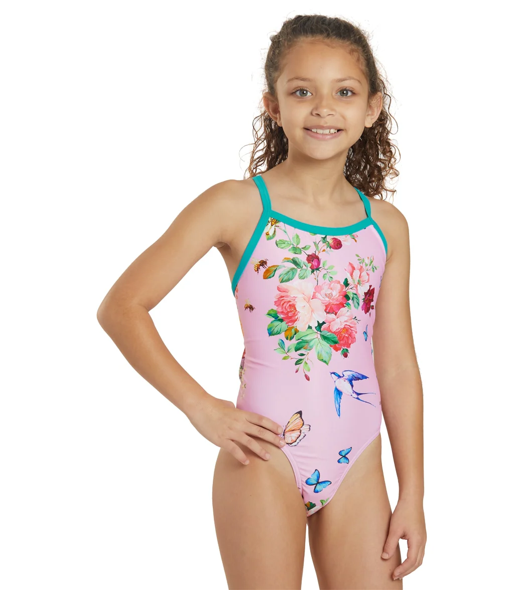 Sporti x Emma Weyant Floral Whimsy Thin Strap One Piece Swimsuit Youth (22-28) - Image 2