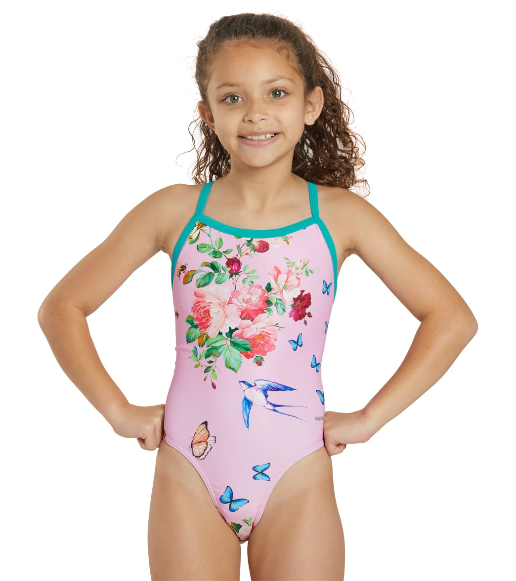 Sporti x Emma Weyant Floral Whimsy Thin Strap One Piece Swimsuit Youth (22-28) - Image 7